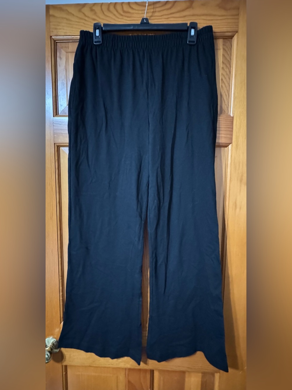 Blank NYC Black Boot-Cut Flare Pull-On Pants